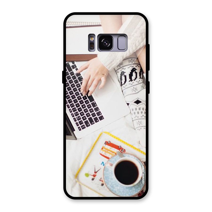 Winter Relaxation Glass Back Case for Galaxy S8