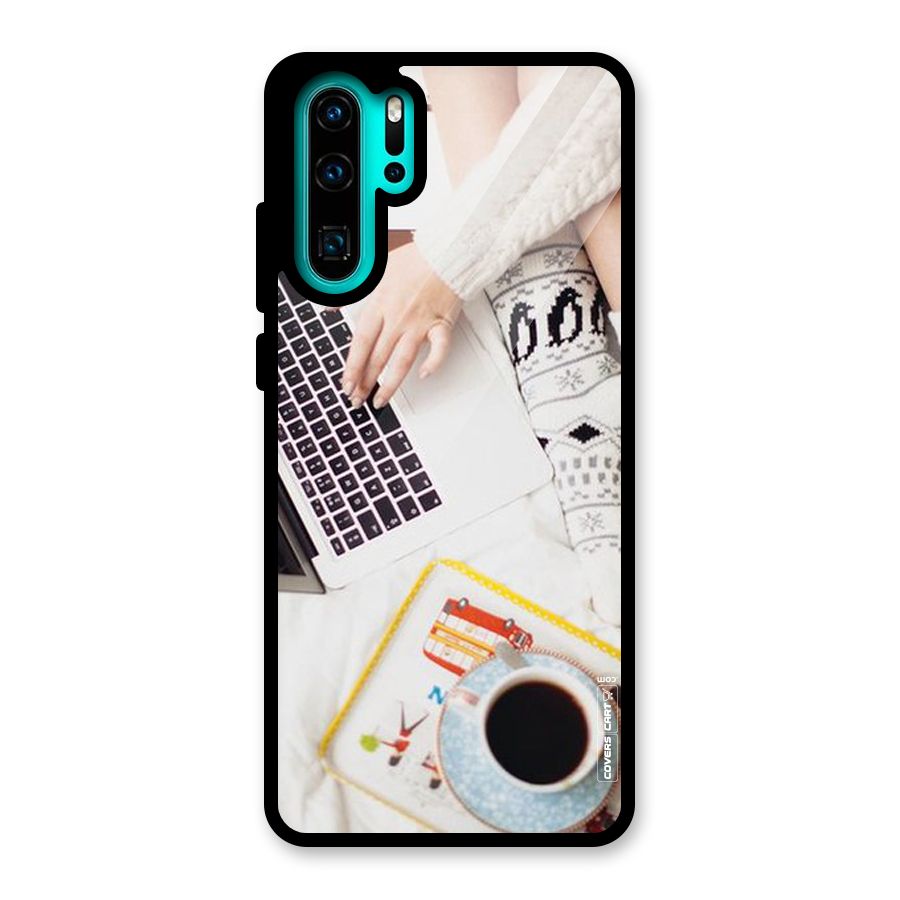 Winter Relaxation Glass Back Case for Huawei P30 Pro