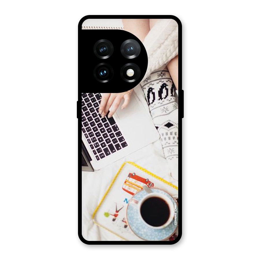 Winter Relaxation Glass Back Case for OnePlus 11