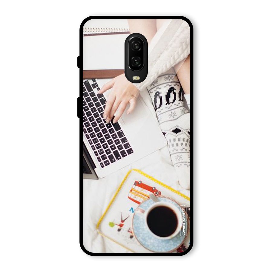 Winter Relaxation Glass Back Case for OnePlus 6T