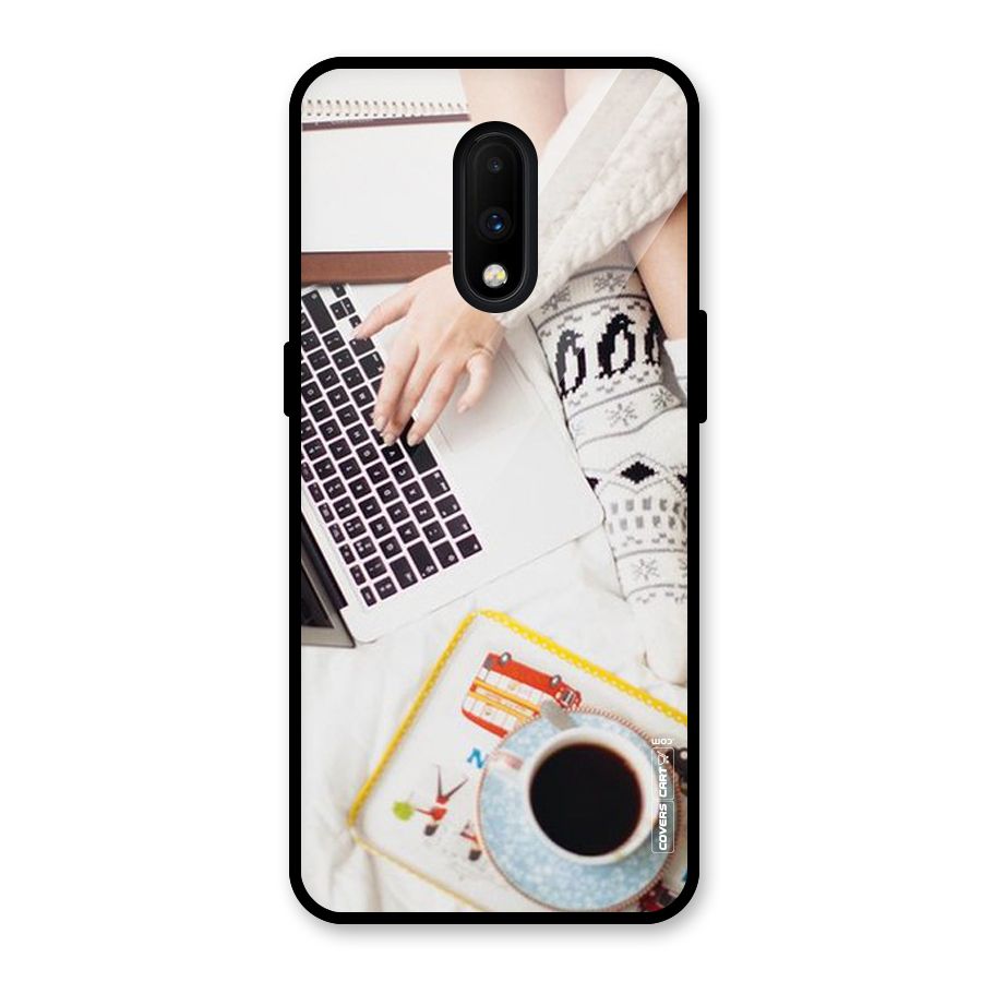 Winter Relaxation Glass Back Case for OnePlus 7