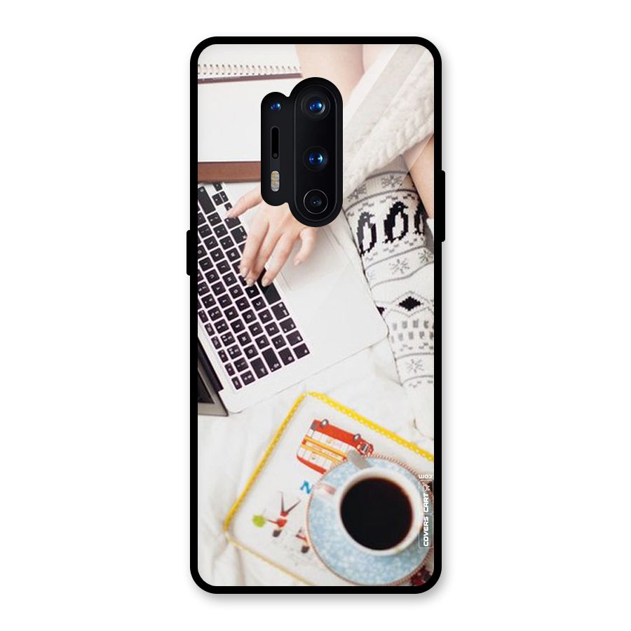 Winter Relaxation Glass Back Case for OnePlus 8 Pro