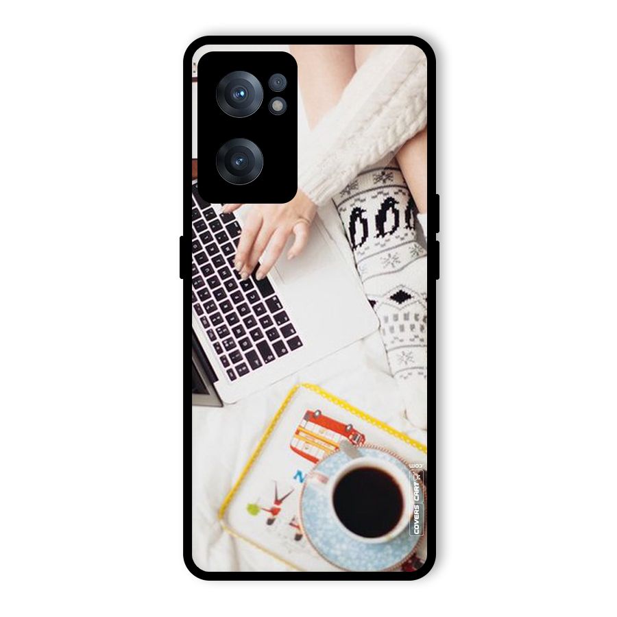 Winter Relaxation Glass Back Case for OnePlus Nord CE 2 5G