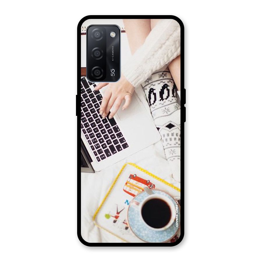 Winter Relaxation Glass Back Case for Oppo A53s 5G