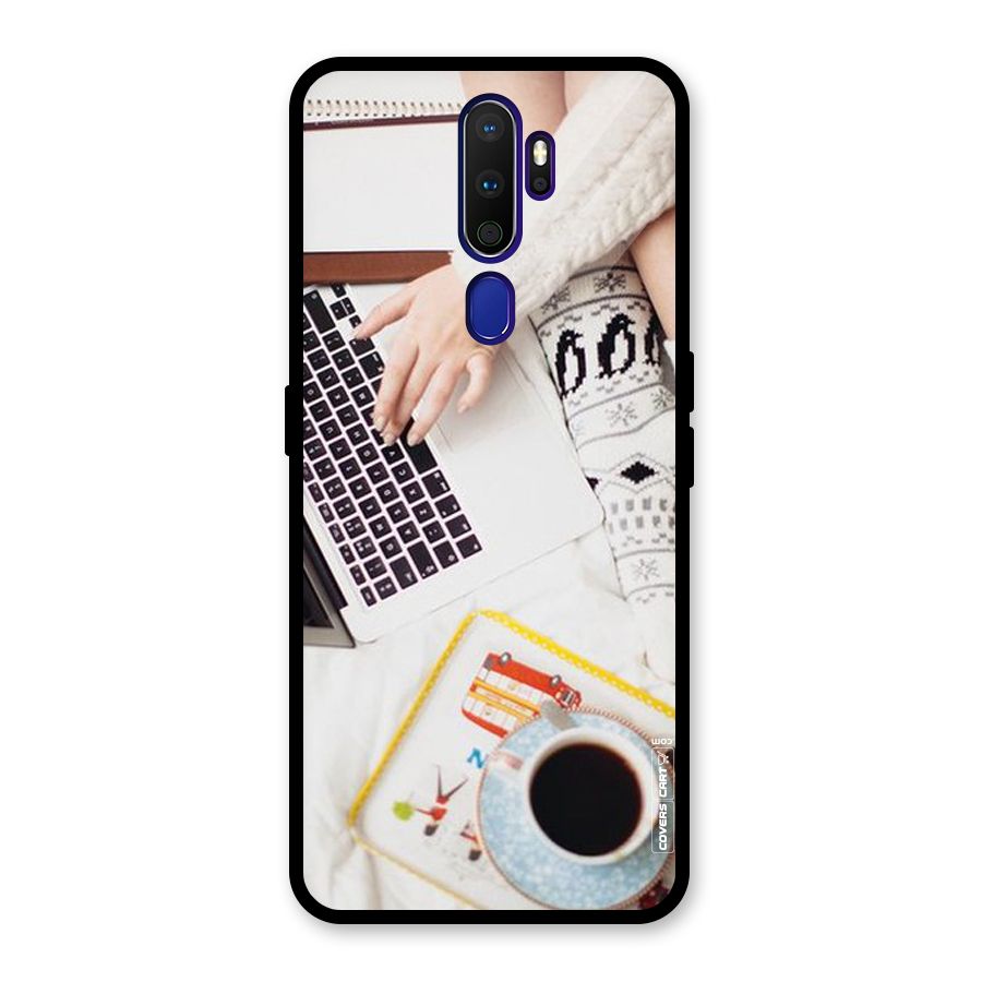 Winter Relaxation Glass Back Case for Oppo A9 (2020)