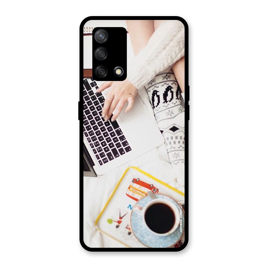 Winter Relaxation Glass Back Case for Oppo F19