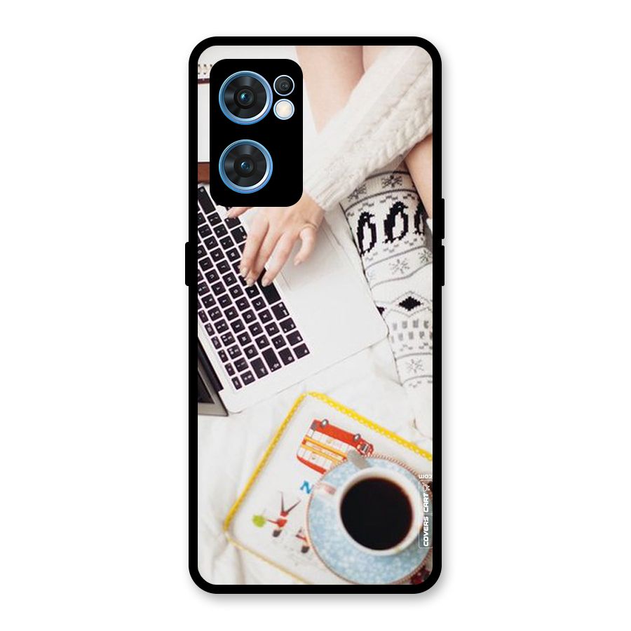 Winter Relaxation Glass Back Case for Oppo Reno7 5G