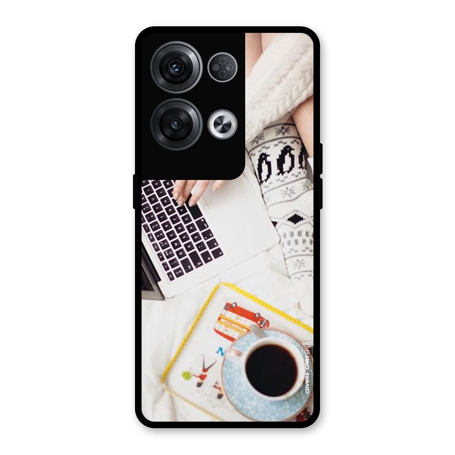 Winter Relaxation Glass Back Case for Oppo Reno8 Pro 5G