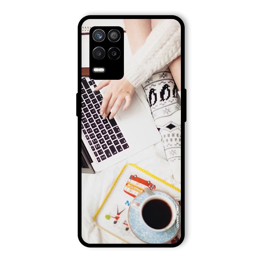 Winter Relaxation Glass Back Case for Realme 8 5G