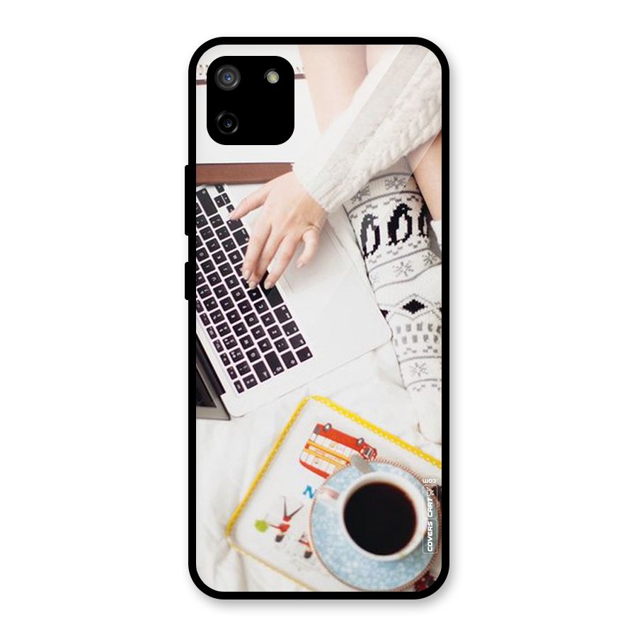 Winter Relaxation Glass Back Case for Realme C11
