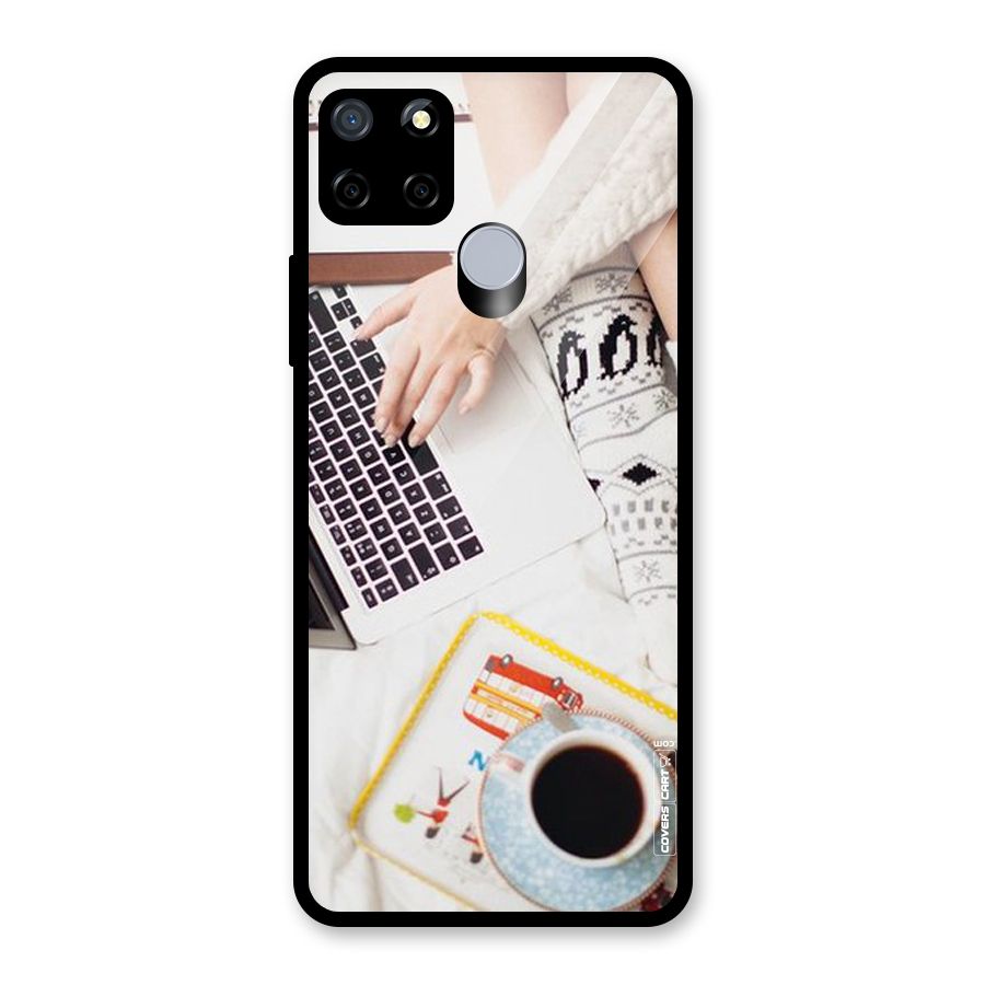 Winter Relaxation Glass Back Case for Realme C12