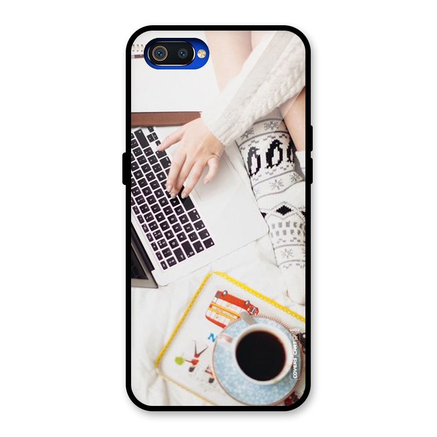 Winter Relaxation Glass Back Case for Realme C2