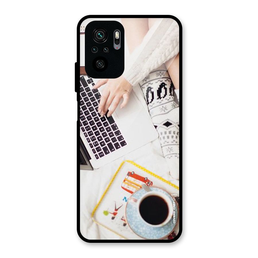 Winter Relaxation Glass Back Case for Redmi Note 10S