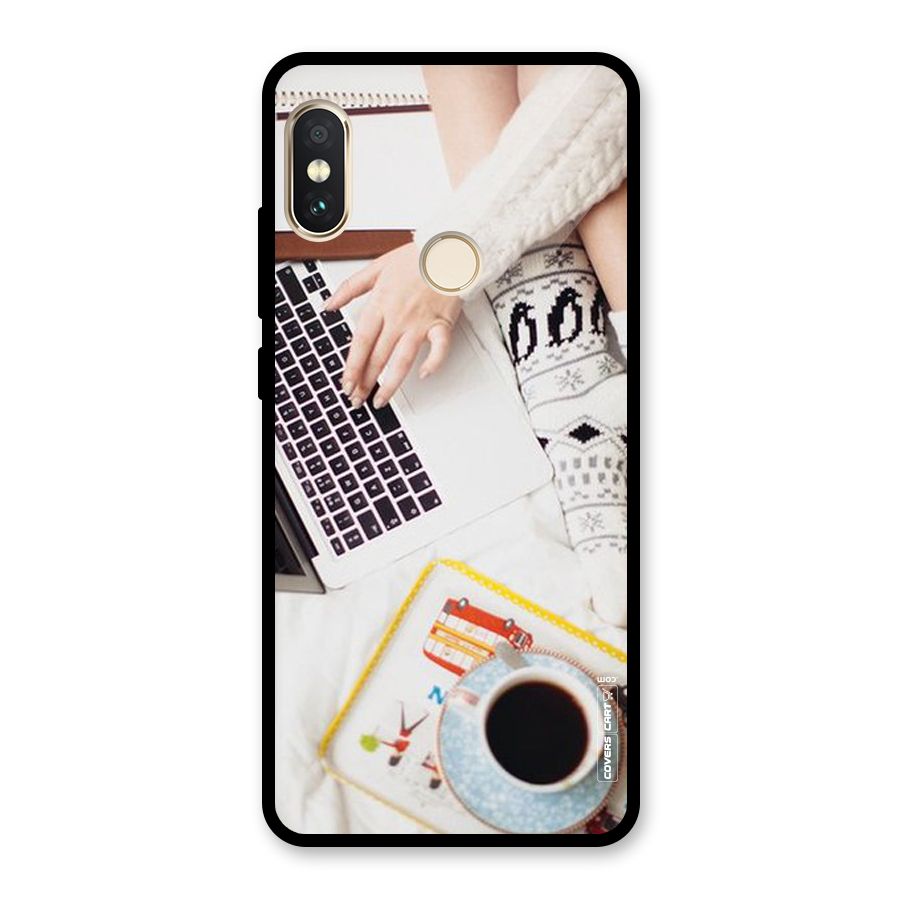 Winter Relaxation Glass Back Case for Redmi Note 5 Pro