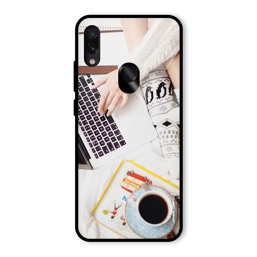 Winter Relaxation Glass Back Case for Redmi Note 7S