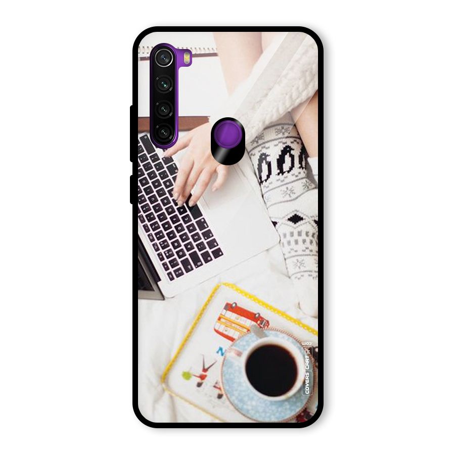 Winter Relaxation Glass Back Case for Redmi Note 8