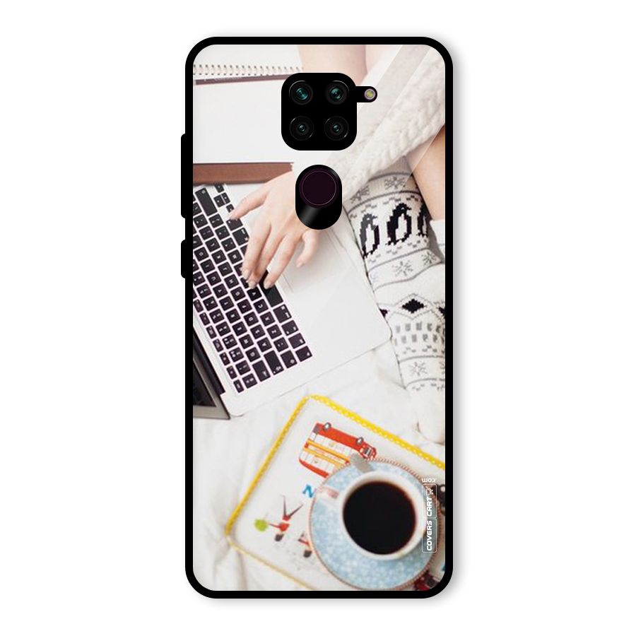 Winter Relaxation Glass Back Case for Redmi Note 9