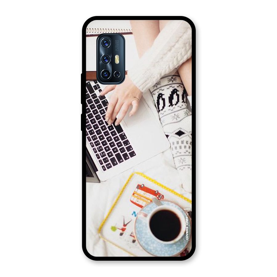 Winter Relaxation Glass Back Case for Vivo V17