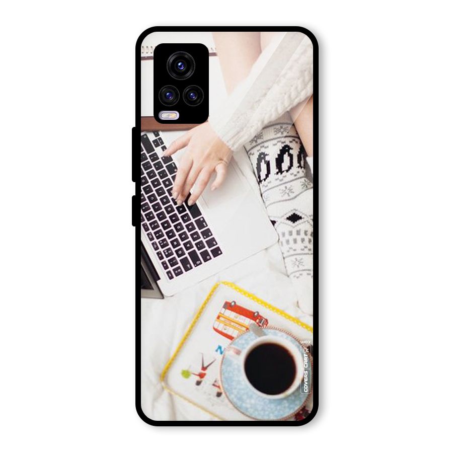 Winter Relaxation Glass Back Case for Vivo V20