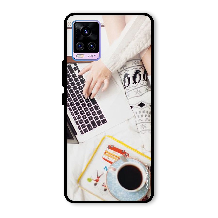 Winter Relaxation Glass Back Case for Vivo V20 Pro