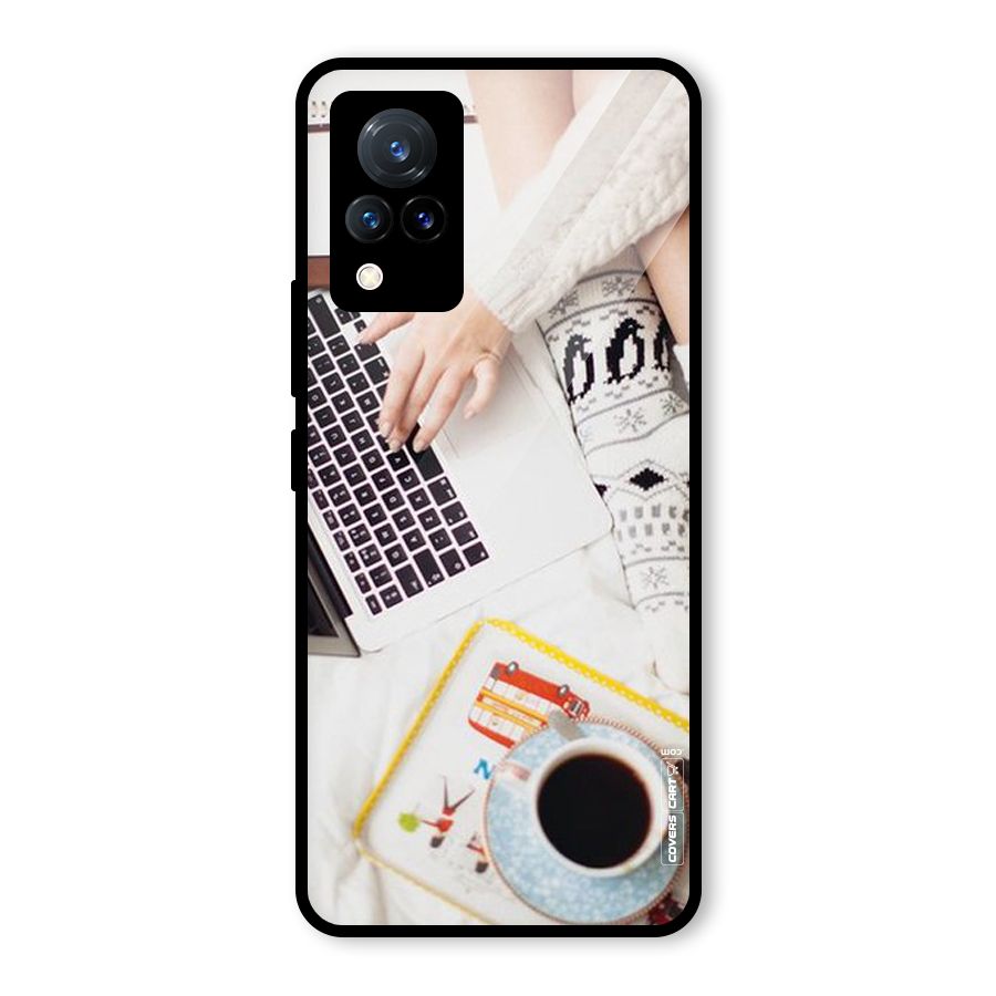 Winter Relaxation Glass Back Case for Vivo V21 5G