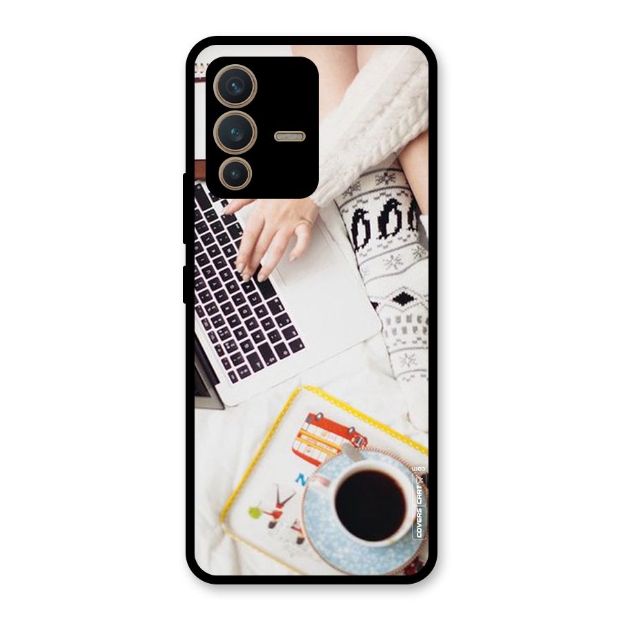 Winter Relaxation Glass Back Case for Vivo V23 5G