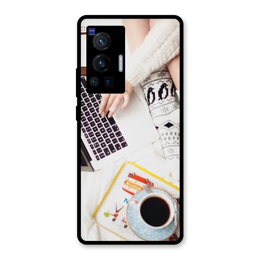 Winter Relaxation Glass Back Case for Vivo X70 Pro