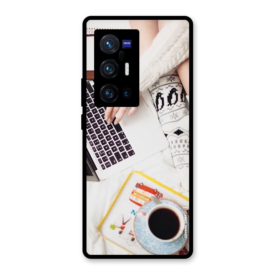 Winter Relaxation Glass Back Case for Vivo X70 Pro Plus