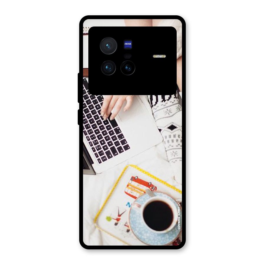 Winter Relaxation Glass Back Case for Vivo X80