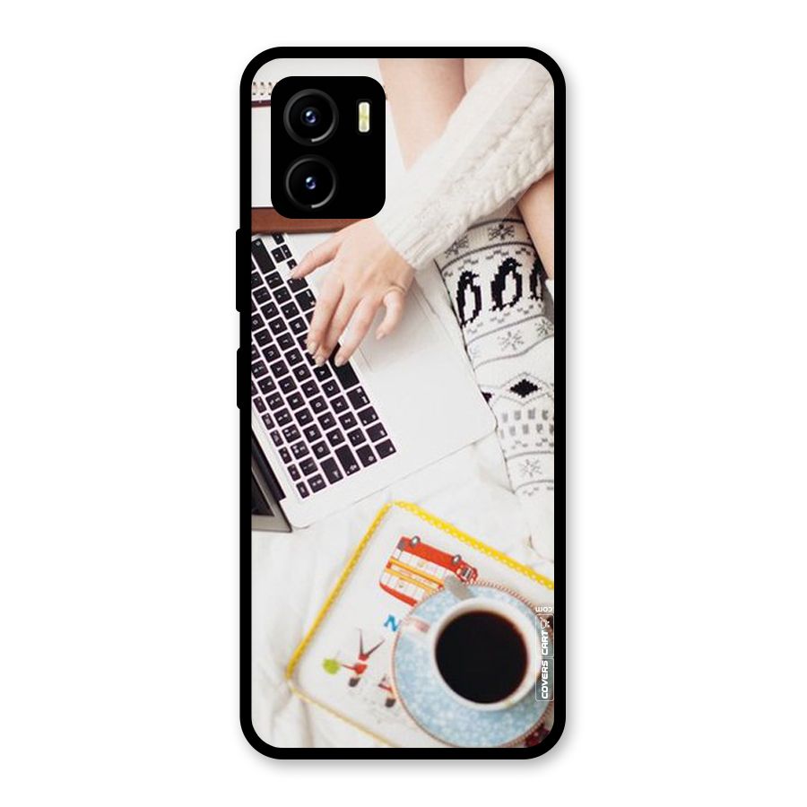 Winter Relaxation Glass Back Case for Vivo Y15s