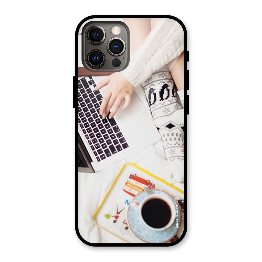Winter Relaxation Glass Back Case for iPhone 12 Pro