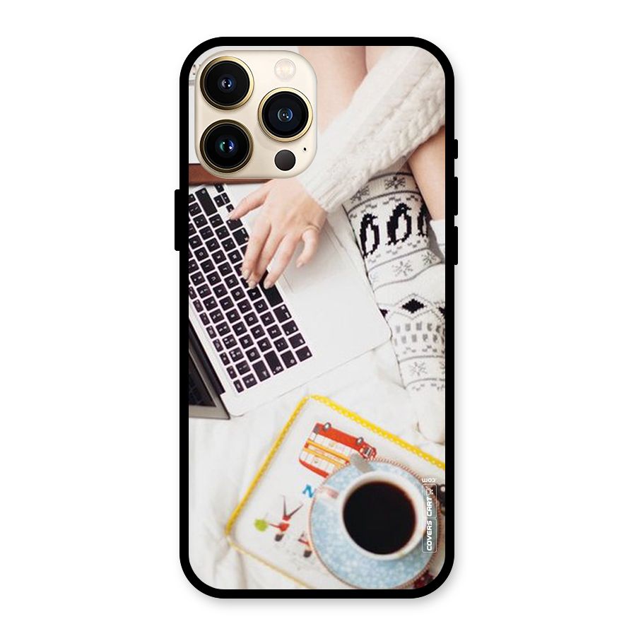 Winter Relaxation Glass Back Case for iPhone 13 Pro Max