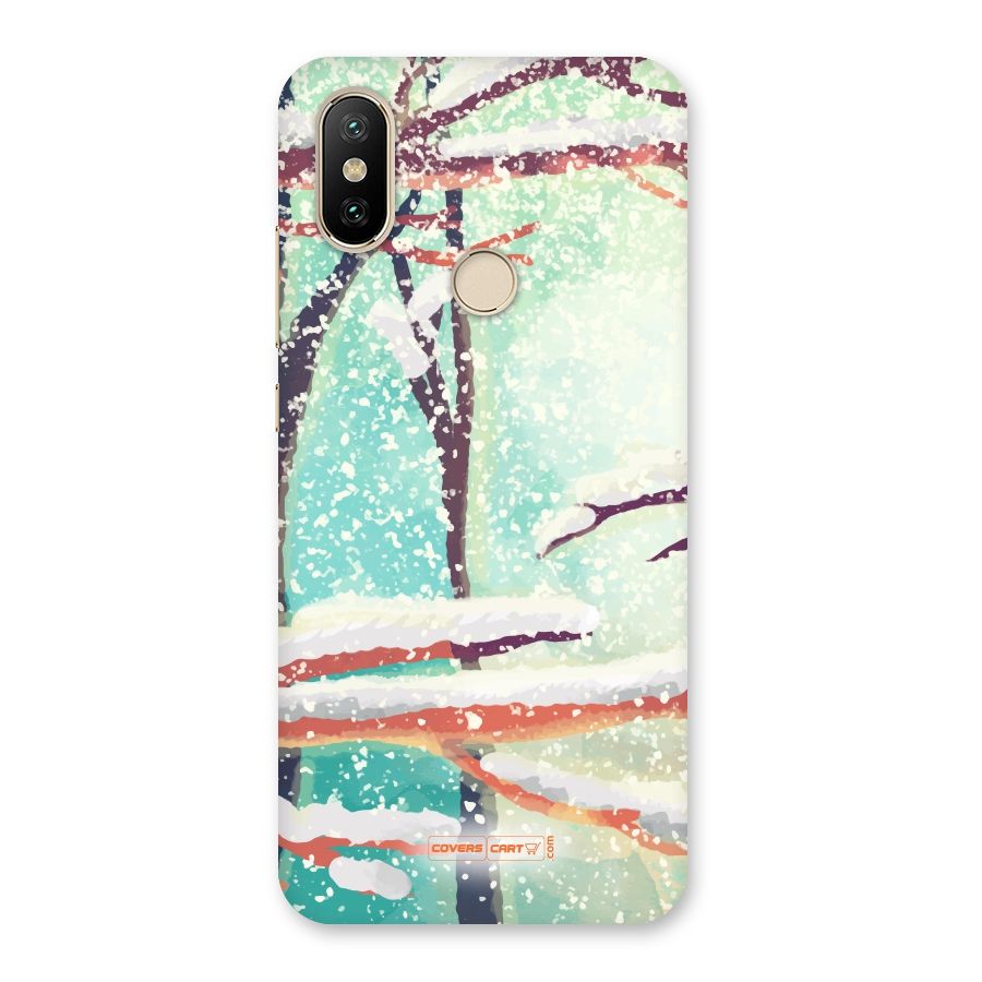Winter Season Back Case for Mi A2