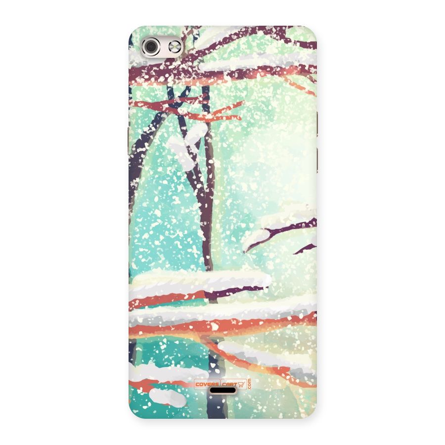 Winter Season Back Case for Micromax Canvas Silver 5