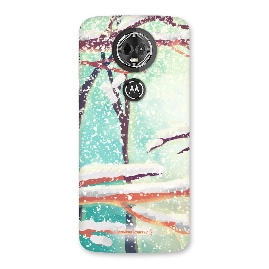 Winter Season Back Case for Moto E5 Plus