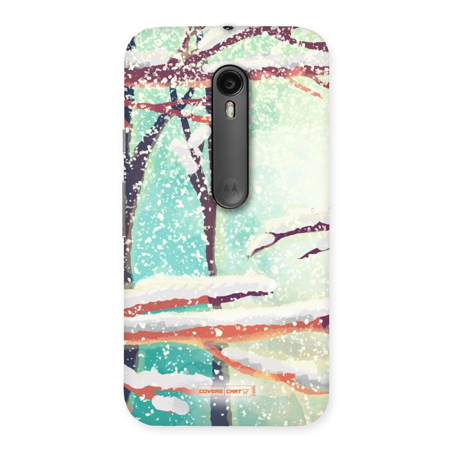 Winter Season Back Case for Moto G Turbo