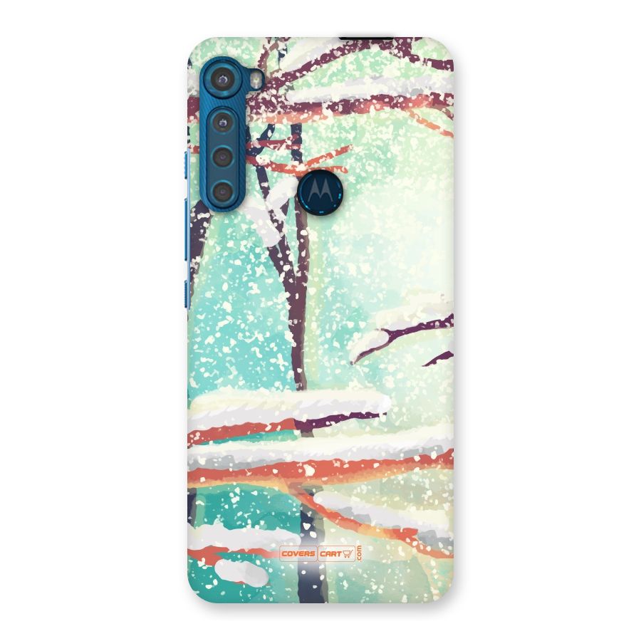 Winter Season Back Case for Motorola One Fusion Plus