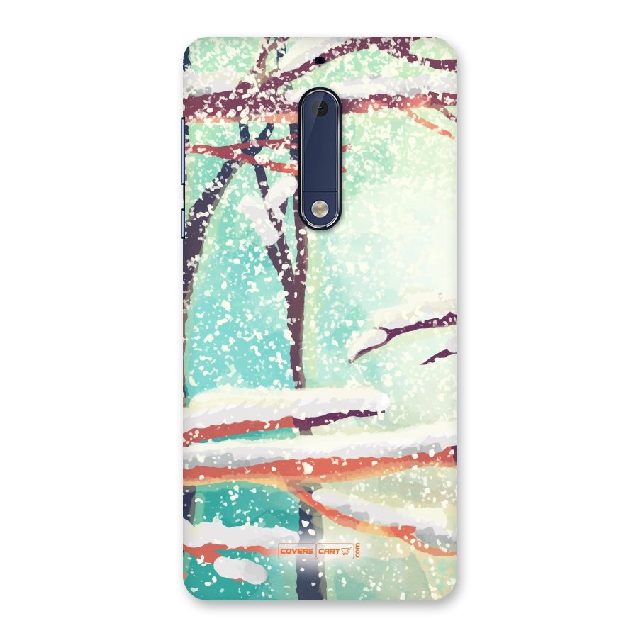 Winter Season Back Case for Nokia 5
