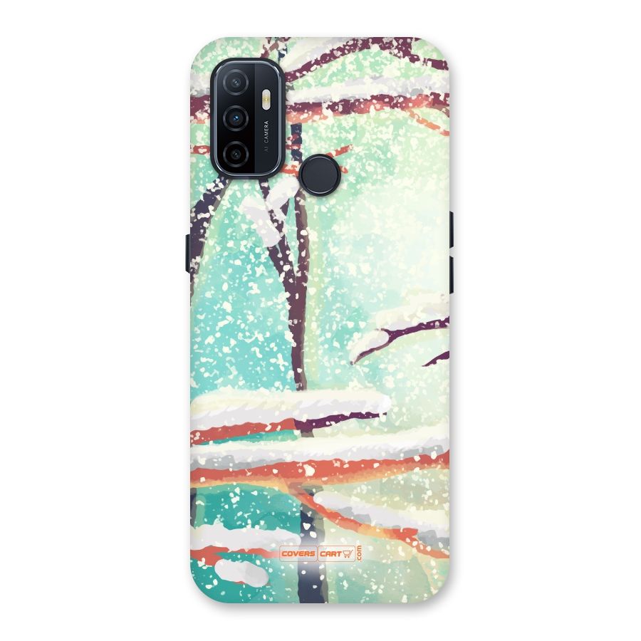 Winter Season Back Case for Oppo A32
