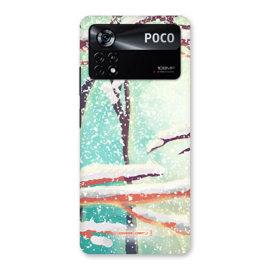 Winter Season Back Case for Poco X4 Pro 5G