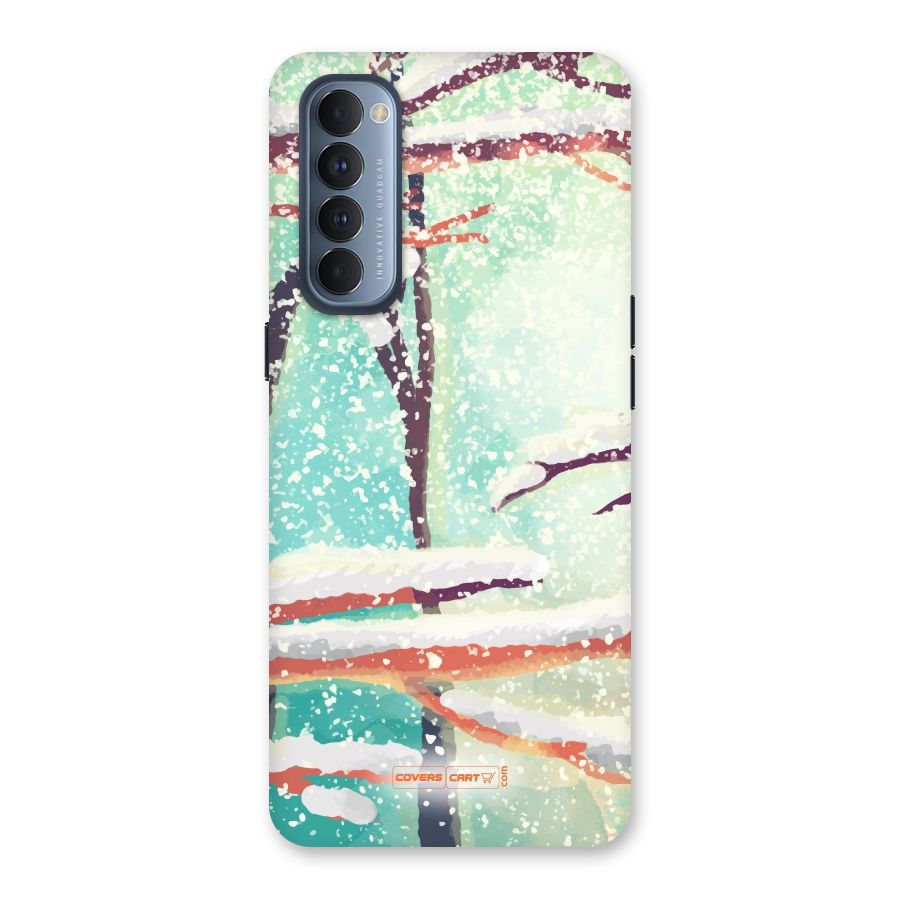 Winter Season Back Case for Reno4 Pro
