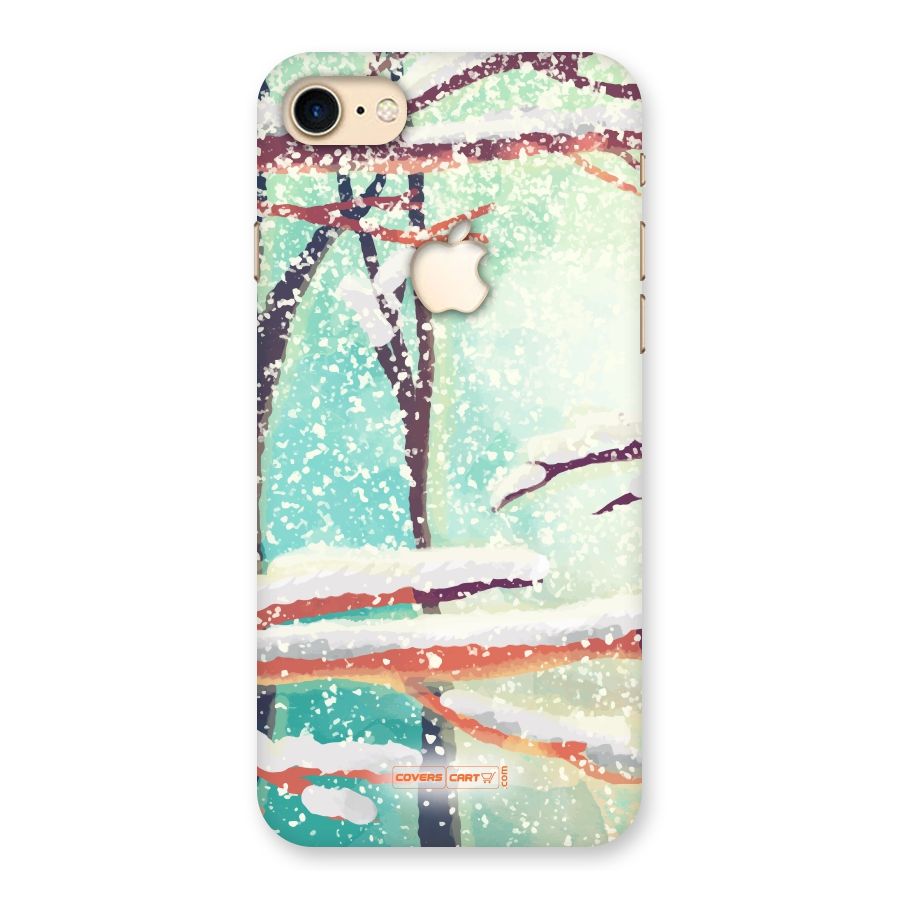 Winter Season Back Case for iPhone 7 Apple Cut