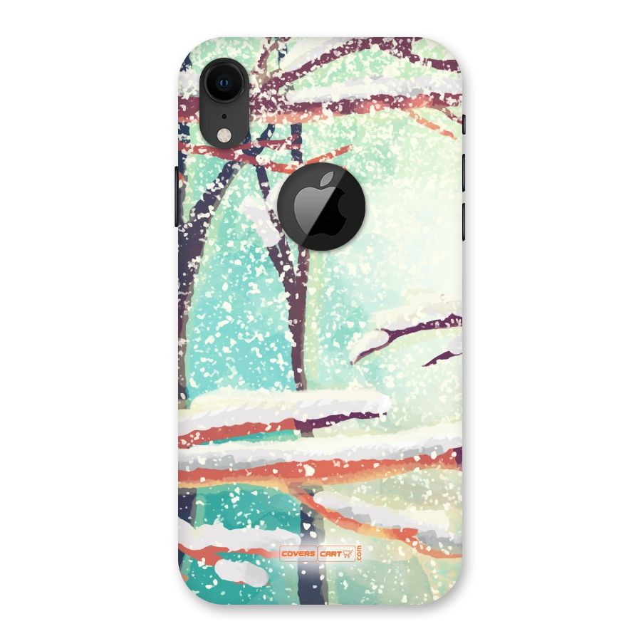 Winter Season Back Case for iPhone XR Logo Cut