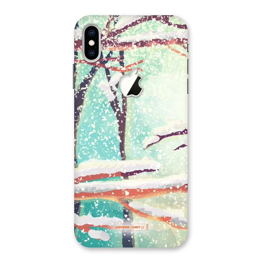 Winter Season Back Case for iPhone XS Max Apple Cut