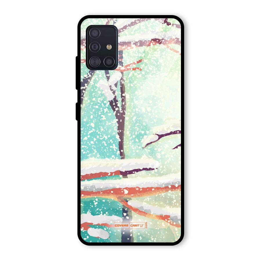 Winter Season Glass Back Case for Galaxy A51