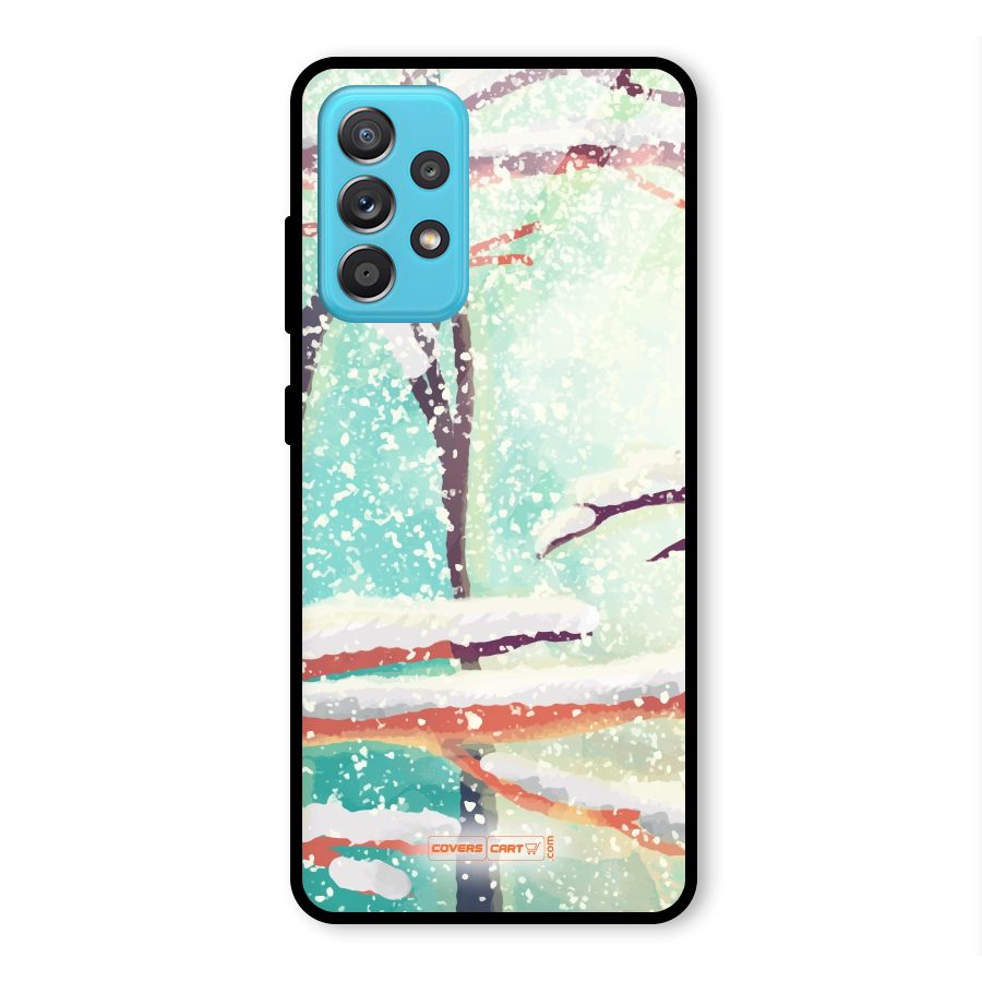 Winter Season Glass Back Case for Galaxy A52