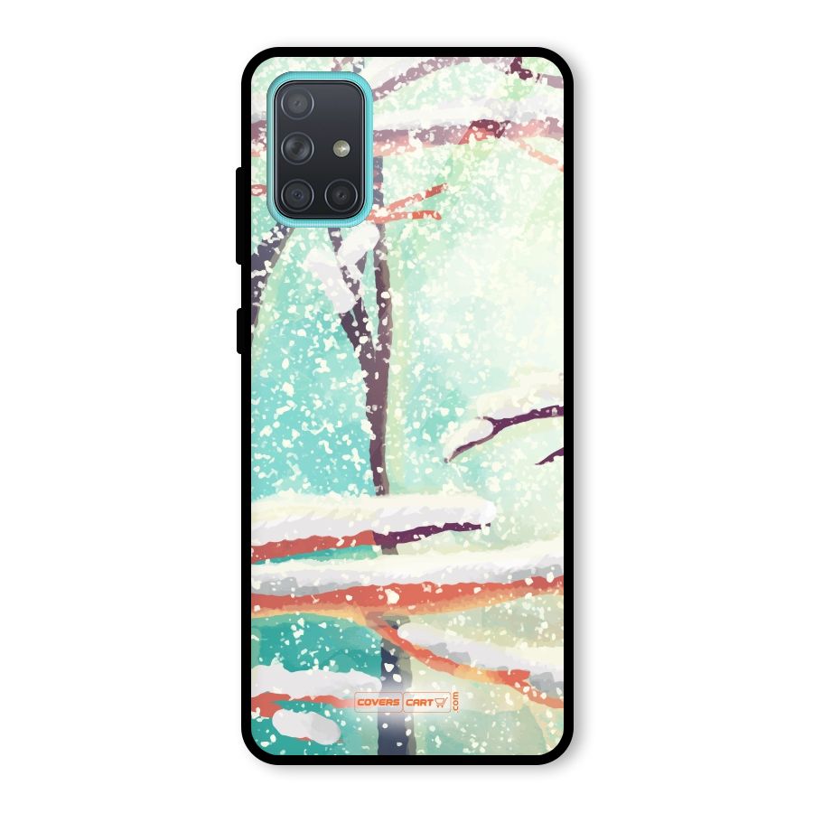 Winter Season Glass Back Case for Galaxy A71