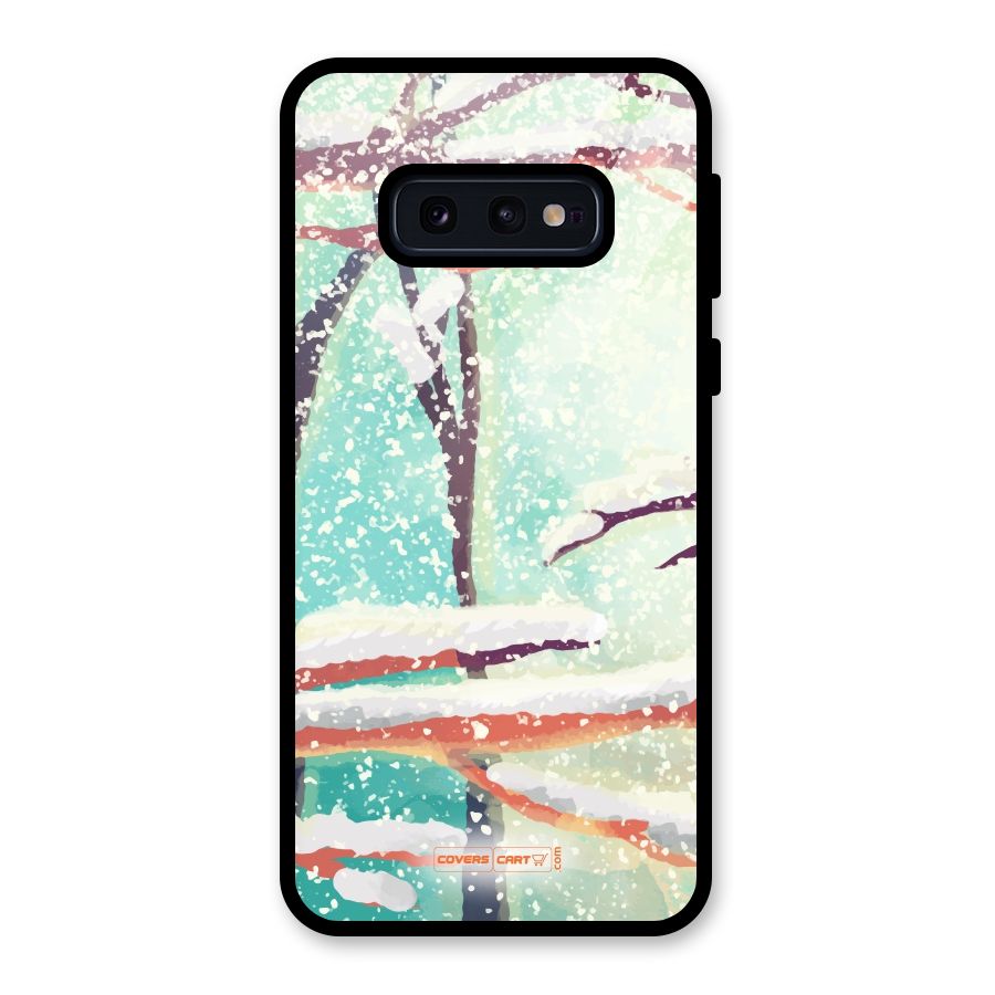 Winter Season Glass Back Case for Galaxy S10e