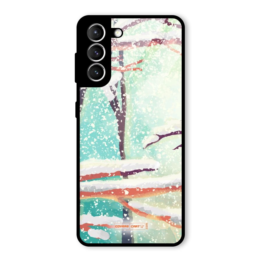 Winter Season Glass Back Case for Galaxy S21 5G