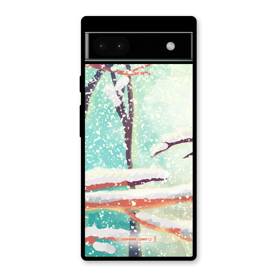 Winter Season Glass Back Case for Google Pixel 6a